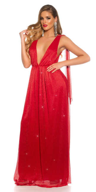 rood loper griekse goddess look jurk rood